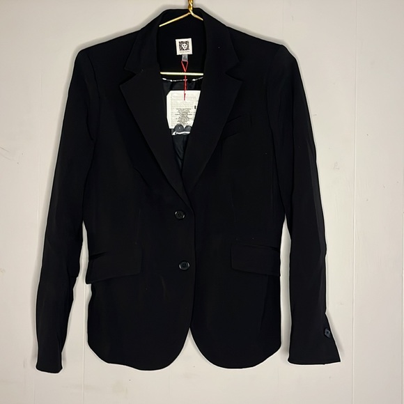 Anne Klein | Bi-Stretch Two-Button Front Jacket - Picture 3 of 8